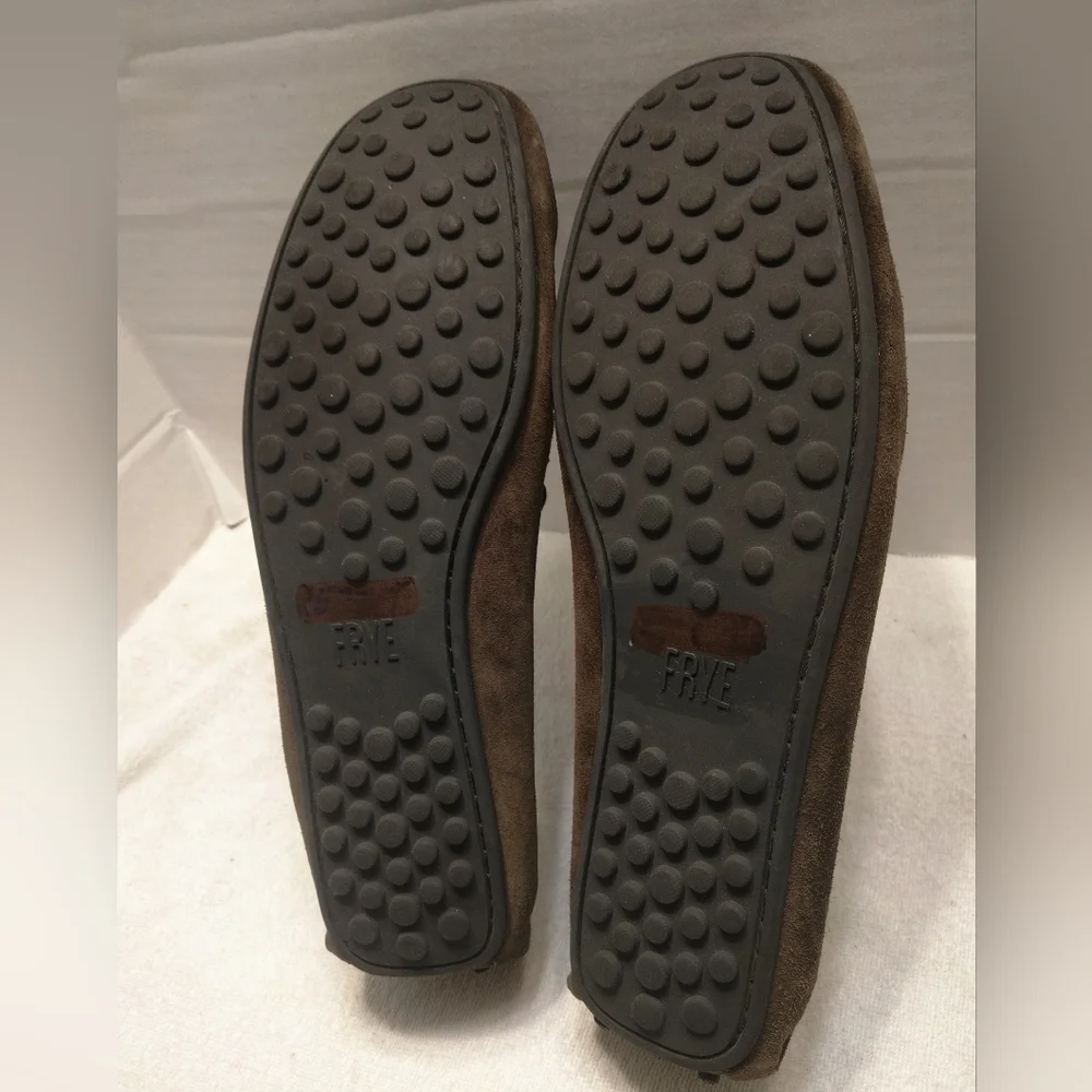 FRYE Allen moccasine suede #12 - Picture 6 of 11